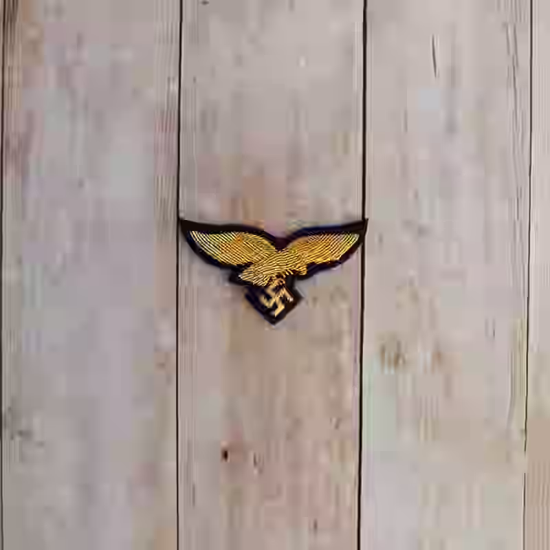 Luftwaffe Army General's Hand Embroidered Cap Eagle Luftwaffe Army General's Hand Embroidered Cap Eagle – Premium Replica, made of Gold aluminum wire on darkblue wool background
