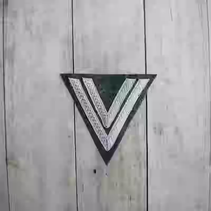 Wehrmacht Obergefreiter M40 Sleeve Chevron Wehrmacht Obergefreiter M40 Sleeve Chevron – Premium Replica, made of Aluminum litzens on feldgrau background