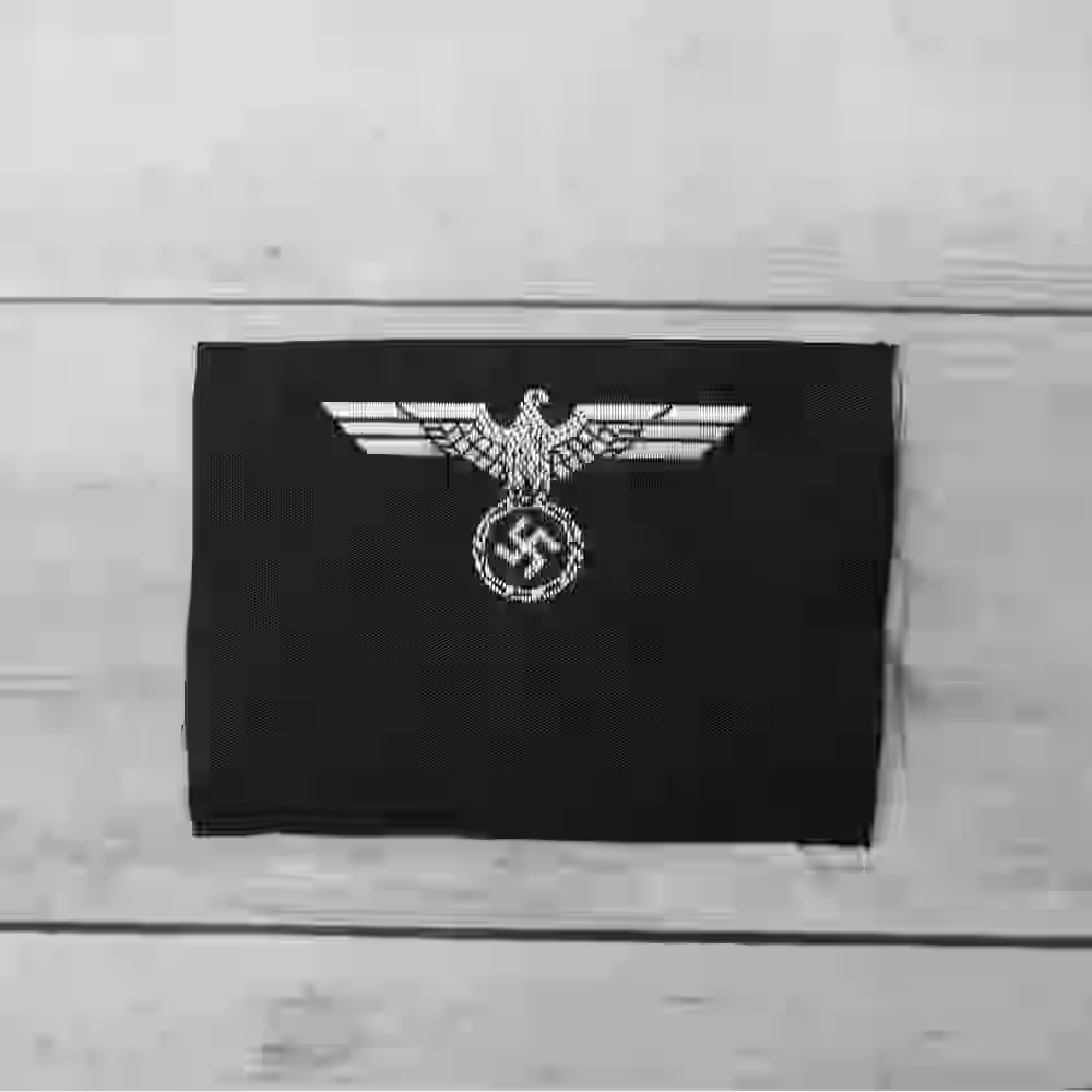 Panzer M35 Silk Woven Officer's Cap Insignia Panzer M35 Silk Woven Officer's Cap Insignia – Premium Replica, made of Silver silk eagle on black silk background