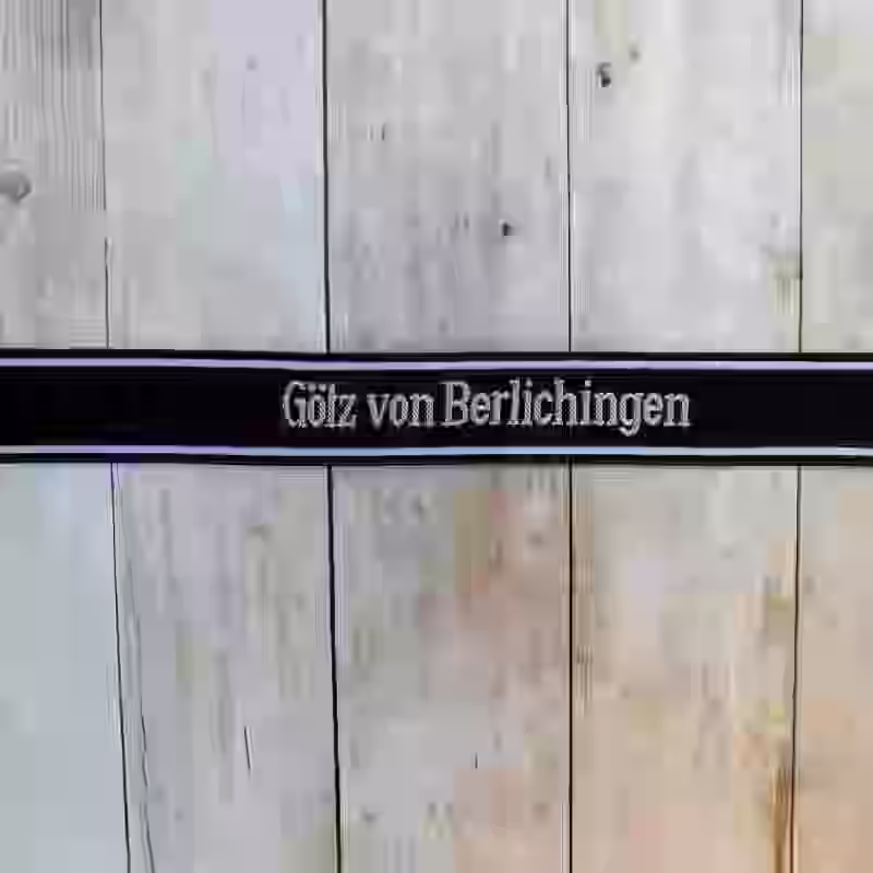 Götz von Berlichingen EM Cuff Title Götz von Berlichingen EM Cuff Title – Premium Replica, made of Black woven silk with hand-embroidered grey thread