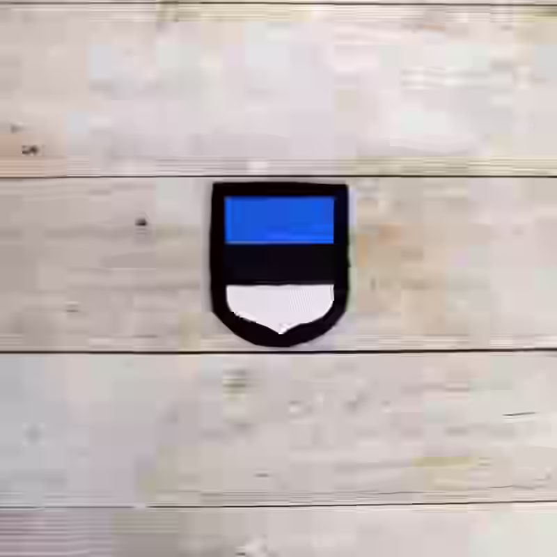 Waffen SS Estonian Volunteers Sleeve Shield Waffen SS Estonian Volunteers Sleeve Shield – Premium Replica, made of Black wool with machine-embroidered Estonian flag