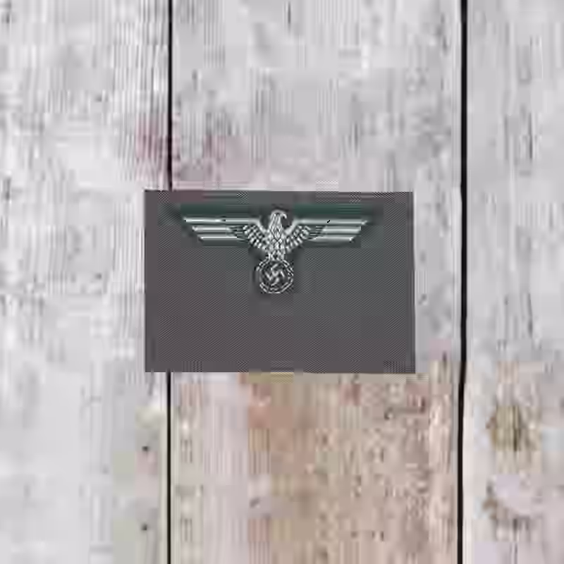 Wehrmacht Army Officer's Silk Woven Cap Eagle Wehrmacht Army Officer's Silk Woven Cap Eagle – Premium Replica, made of Dark green silk with woven silver eagle